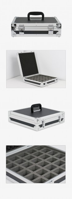 키KEY 수납용 알루미늄 하드케이스 HD-BX46 다중 슬롯 폼 내장 키보관 알루미늄 케이스, 정밀부품 분류형 산업용 하드 수납박스 알루미늄